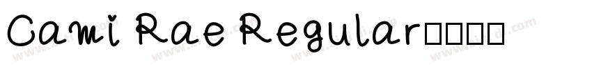 Cami Rae Regular字体转换